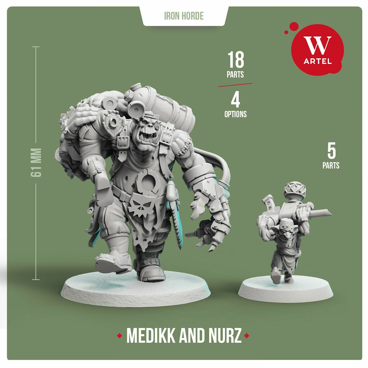 Medikk of Iron Horde (with Nurz) by Artel W - Ork Painboy Mad Dok