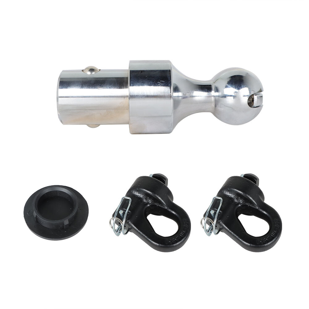 LABLT Gooseneck Ball & Safety Chain Kit For Chevy/Ford/GMC/Nissan 60692 2-5/16"