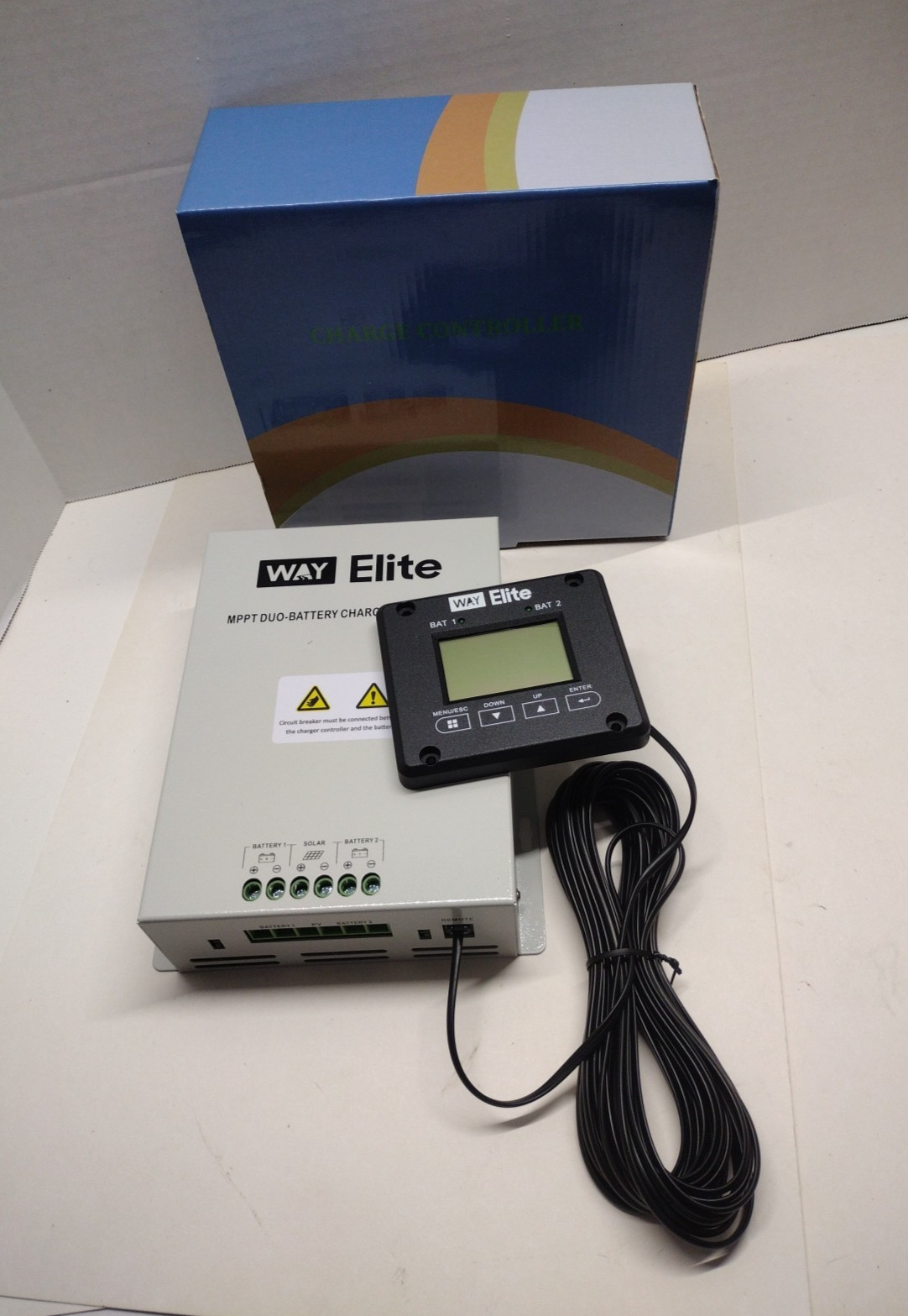 Way Elite MPPT DUO Solar Charger – Dual Battery 12V/24V Charge Controller – New