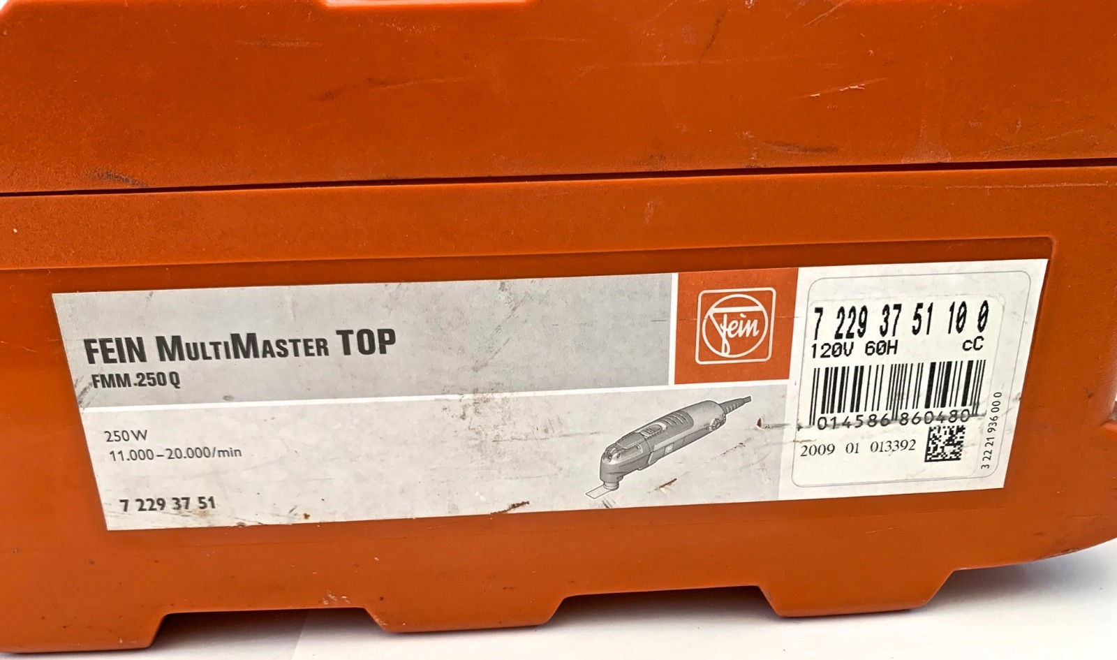 FEIN Multi Master Top FMM 250Q Variable Speed Multi-Tool with Case & Accessories