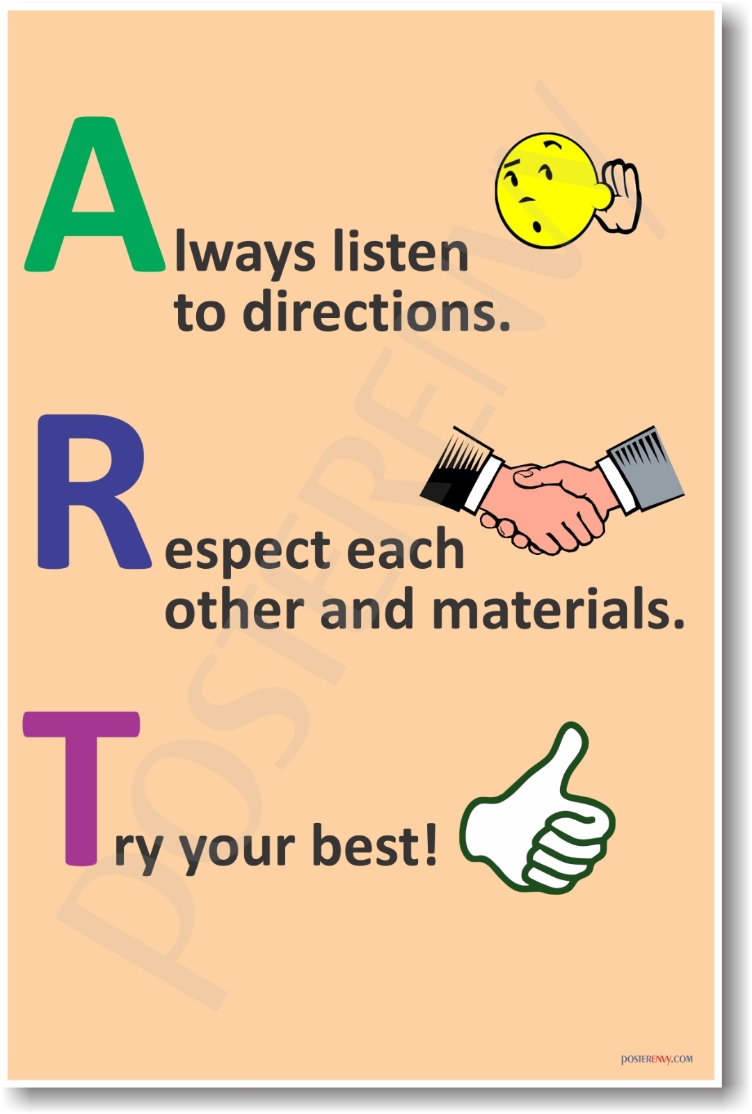 A.R.T - NEW Classroom Motivational POSTER