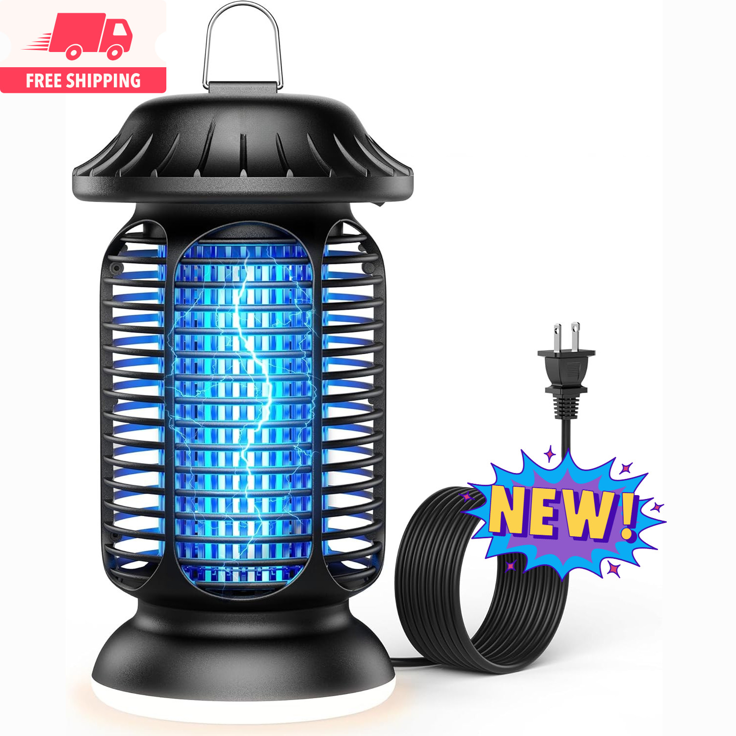 Matamosquitos Eléctrico para Exteriores - Matamosquitos Eléctrico con Luz UV, Tr