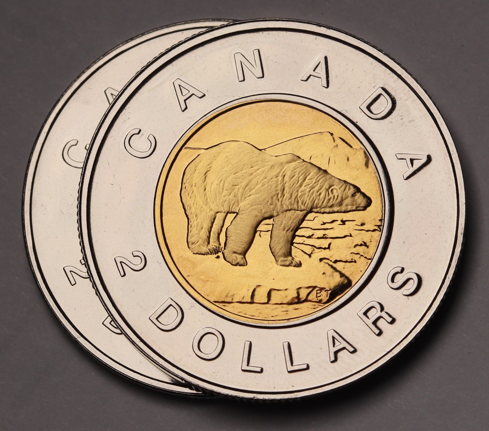 1998 & 1999 Canada $2 Dollars Toonie  Coins Specimen KM# 270