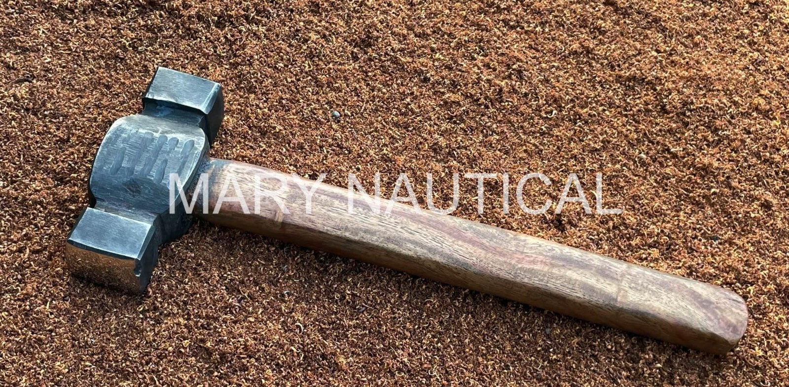 Custom Hand Forged Rounding Hammer 1045 Steel Blacksmith Forging Tool 3 lb