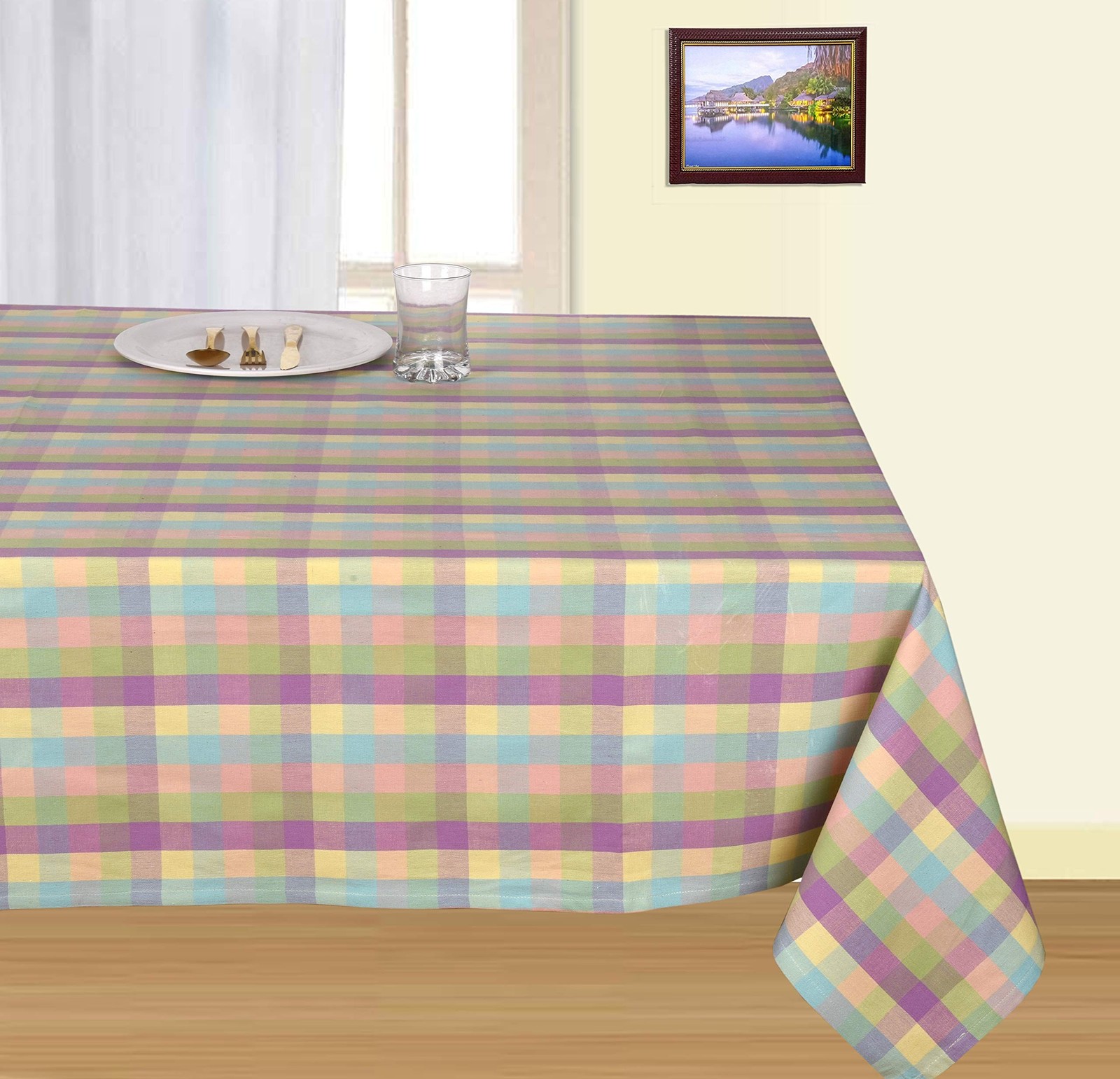 Urban Villa Tablecloth Buffalo Check Tabletop Cover Kitchen Dining Table Clot...