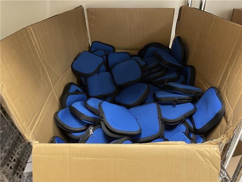 Blue Zipper Pouches - All in Great Condition - Can Hold Anything You Need