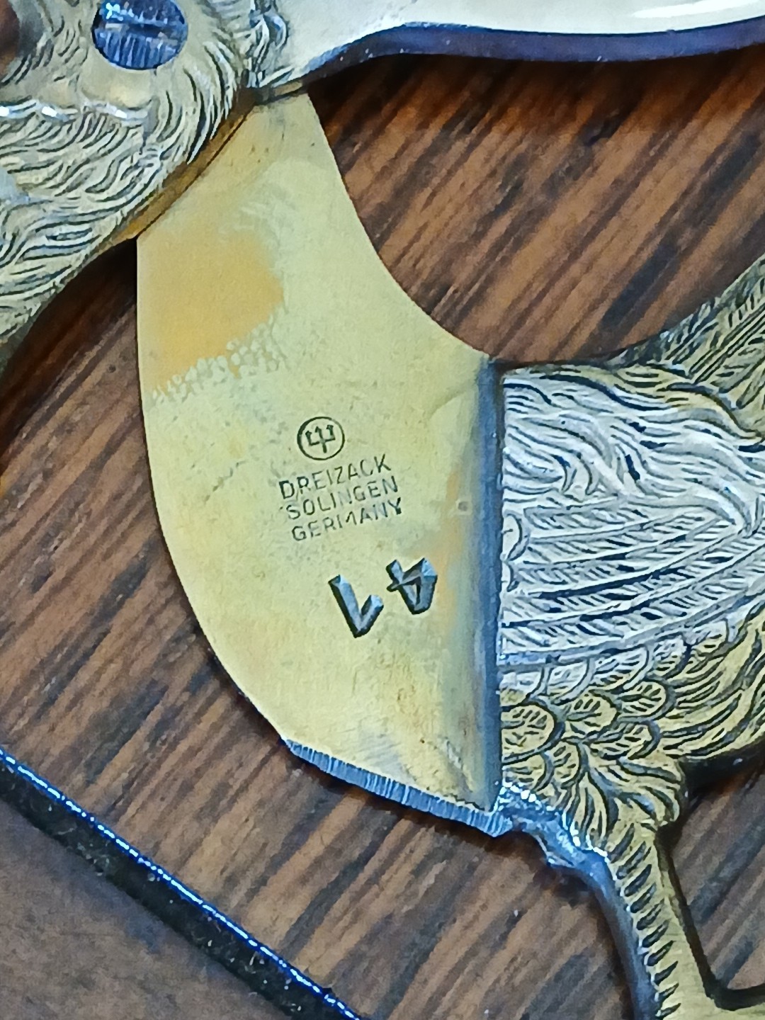 Dreizack Solingen Germany Egg Scissors Chicken Shaped Gold and Silver Tone