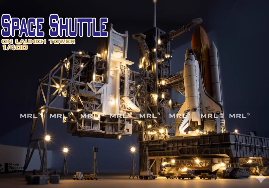 New 1/400 1/200 Space Shuttle on Launch PAD 3D Printing Model Builded Full Set