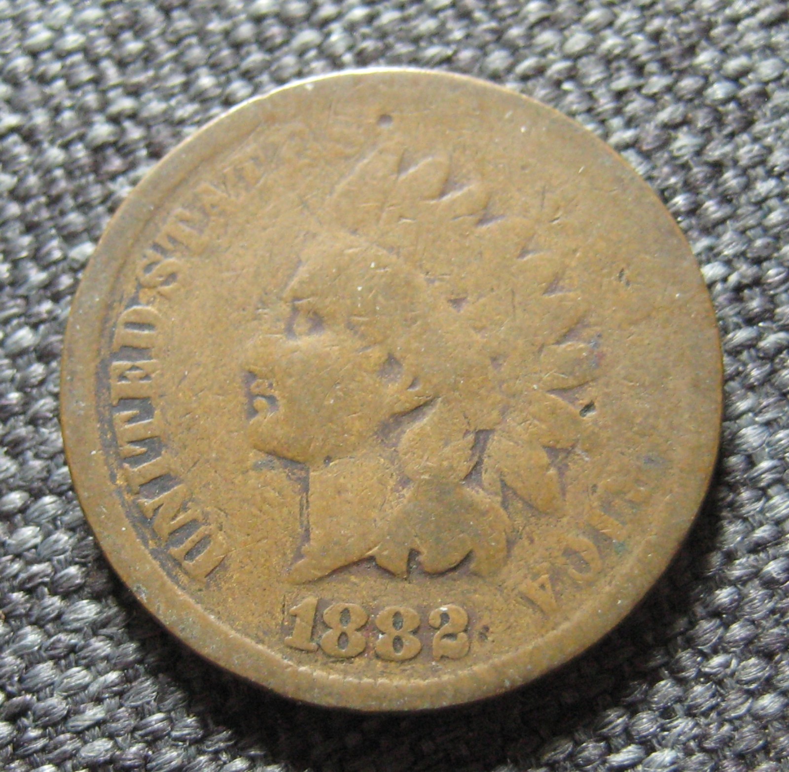 1882  Indian Head Cent  - * Circulated * - (P4799)