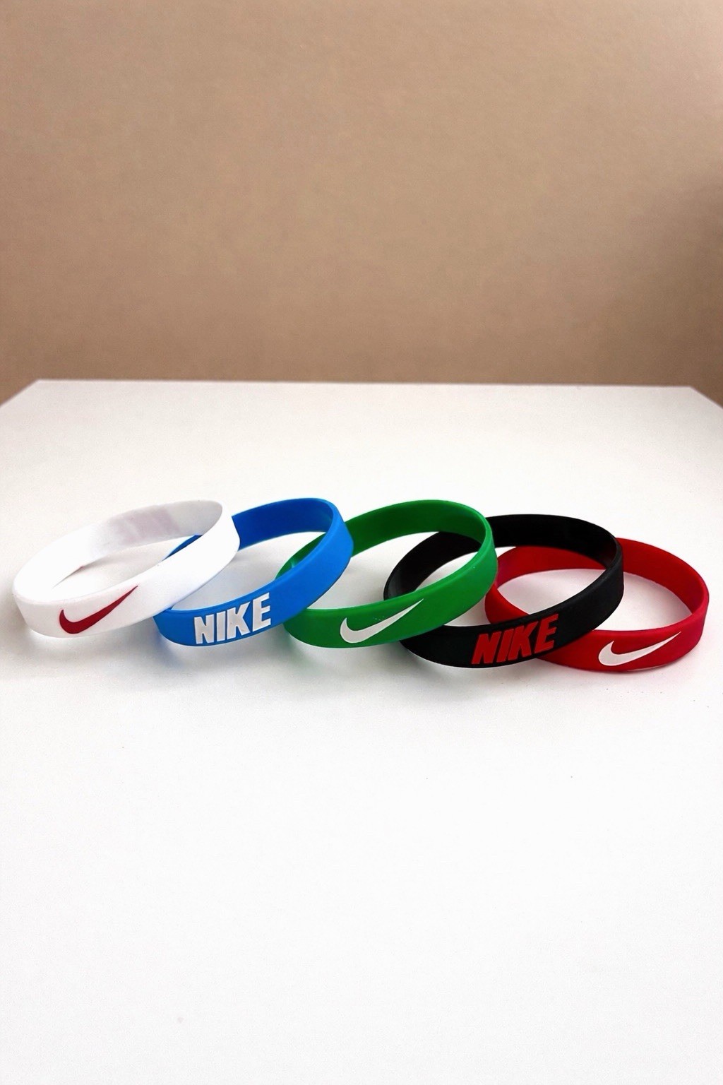 5 Pack of Nike Silicone Wristband Bracelets