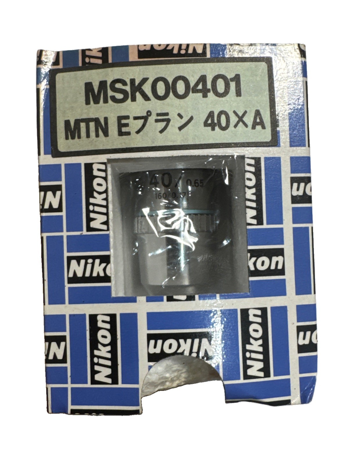 Nikon Msk00401 40X Microscope Objective CF E Plan Achromat 0.65 160/0.17