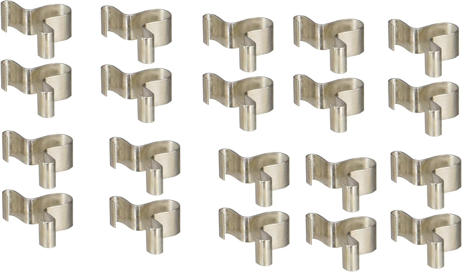 Polished 1/4" Replacement Socket Clips - Pack of 20 for Efficient Tool Use