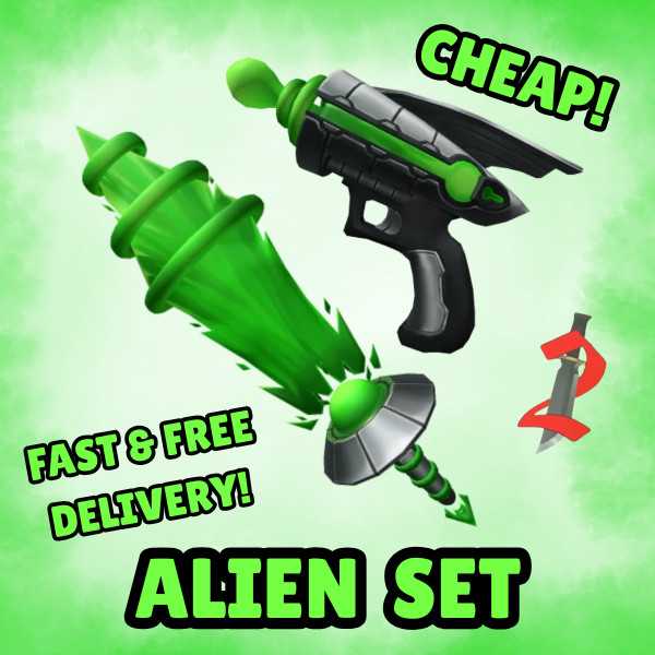 Murder Mystery 2 MM2 Alien Set (Choose) | Alienbeam & Raygun | Godly Weapons 👽