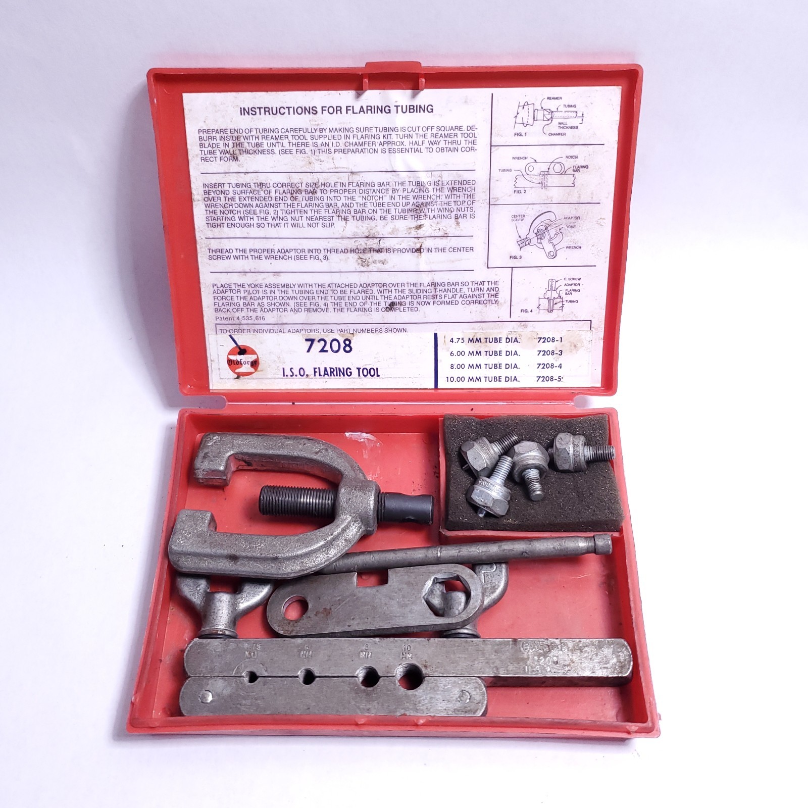 Old Forge 7208 I.S.O. Flaring Tool Set Tubing