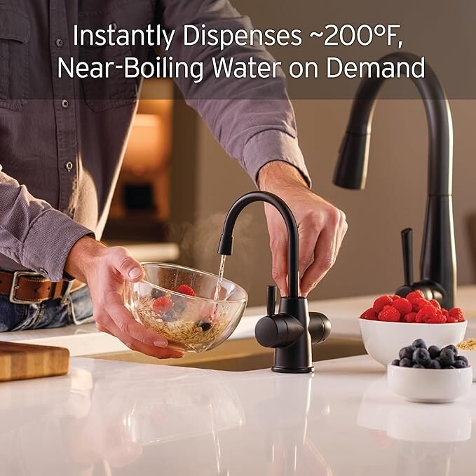 Insinkerator  45638Y-ISE-MATTE BLACK HOT & COLD FAUCET ONLY-FHC250MBLK- NEW OB