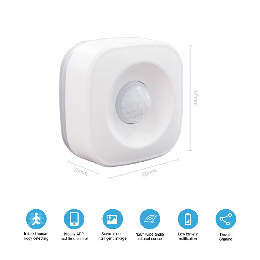 Tuya Smart Life WiFi Wireless Door Window Sensor PIR Motion Detector T&H Sensor
