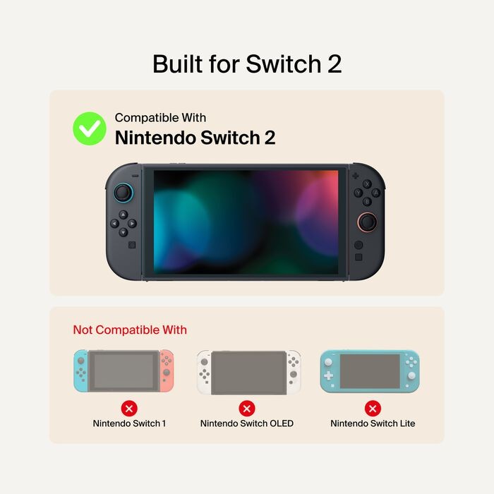 Gaming Charging Case 20W for Nintendo Switch 2, Sand