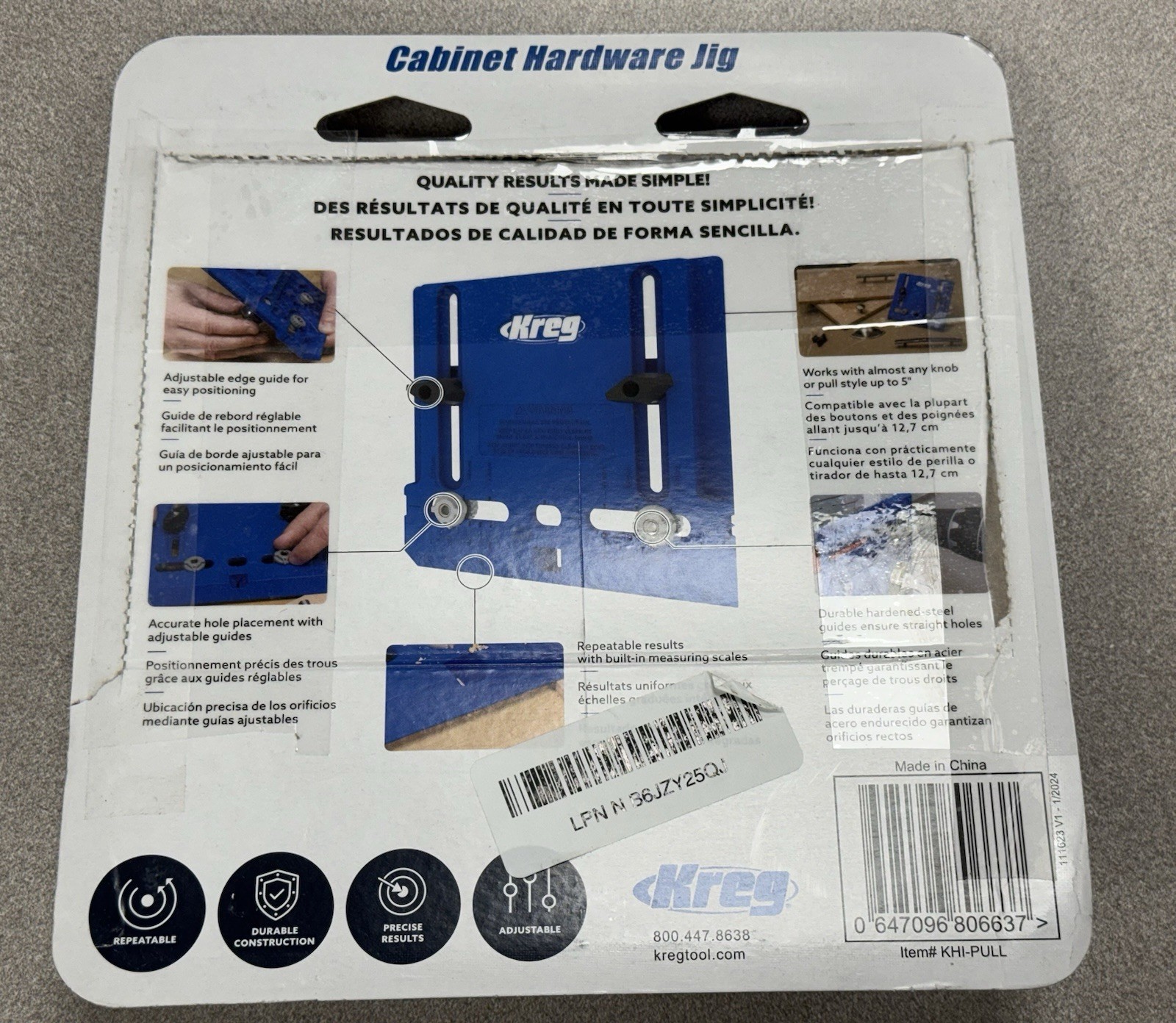 Kreg Tool Cabinet Hardware Jig