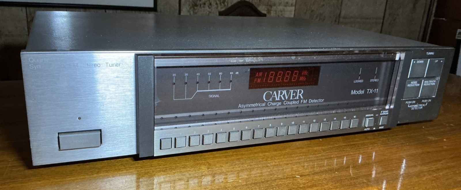Carver Model TX-11 Asymmetrical Coupled FM Detector Stereo Tuner - Tested