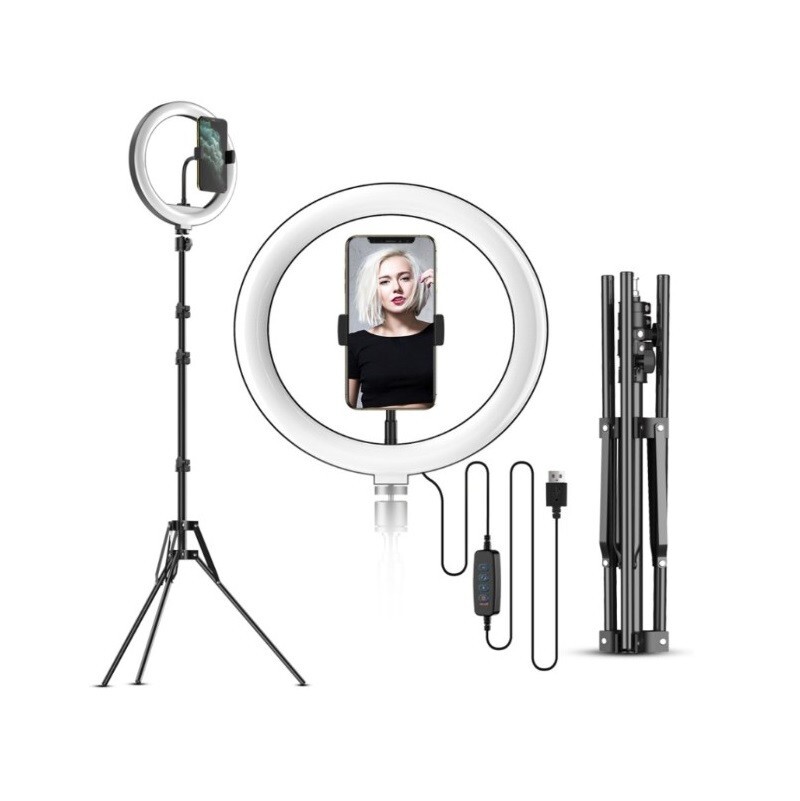10" LED Ring Light & 2.1M Tripod Stand for Insta360