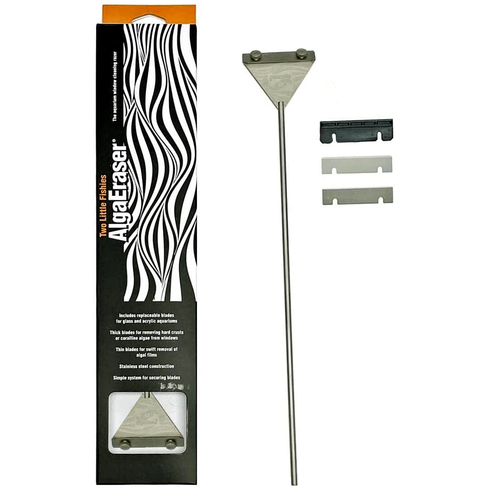 Two Little Fishies AlgaEraser 16" Algae Scraper for Glass & Acrylic Aquariums