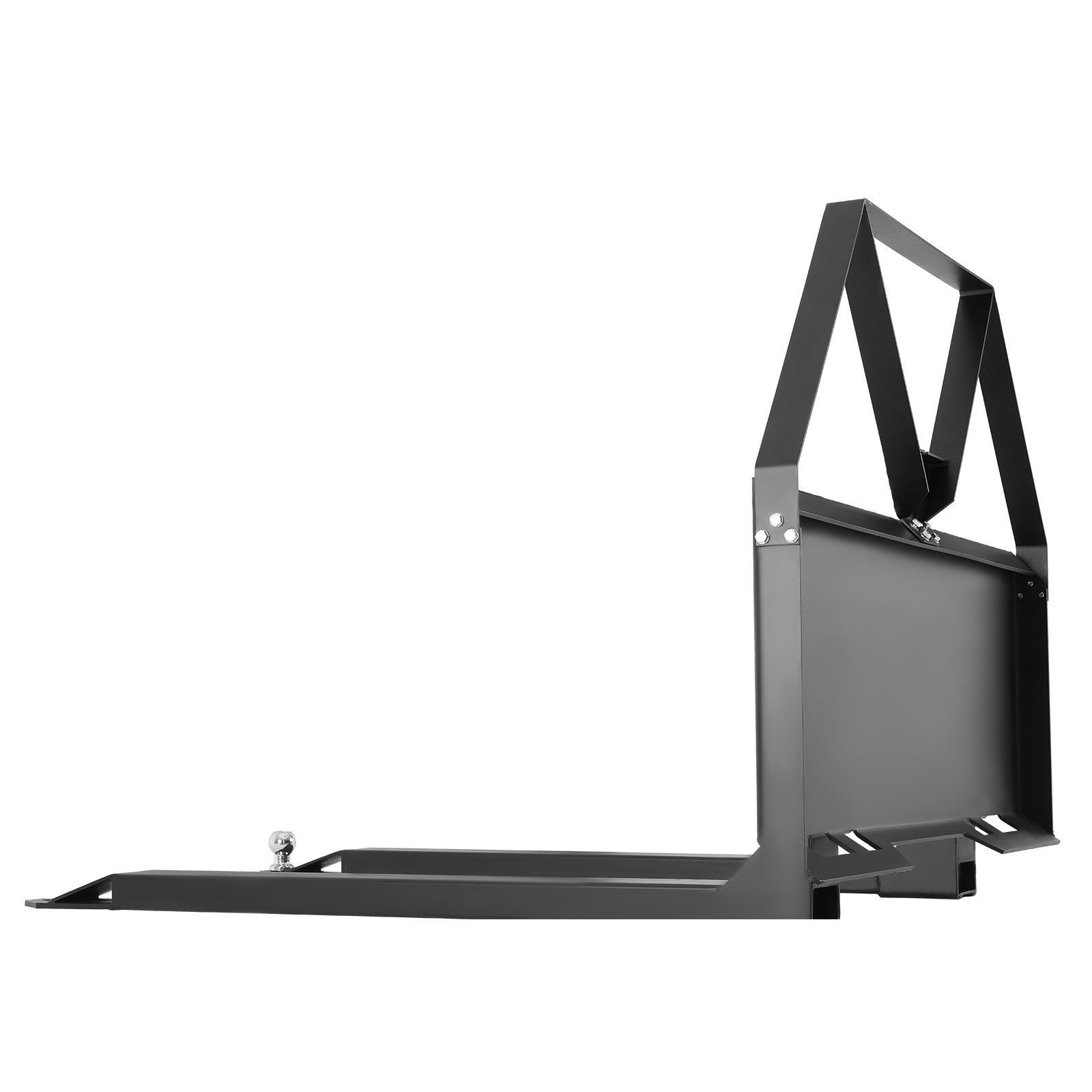 Heavy-Duty Skid Steer Forks — 2600lb, 48in Steel, Quick Tach, 1-7/8" Ball Hitch