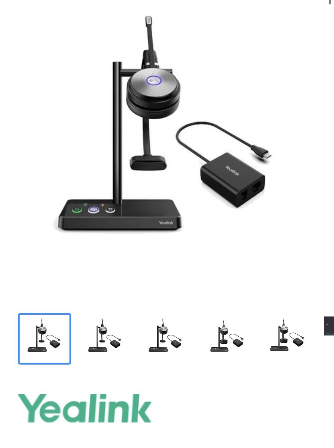 Yealink WH62 Mono DECT Headset For Microsoft Teams (YEA-WH62-MONO-TEAMS)
