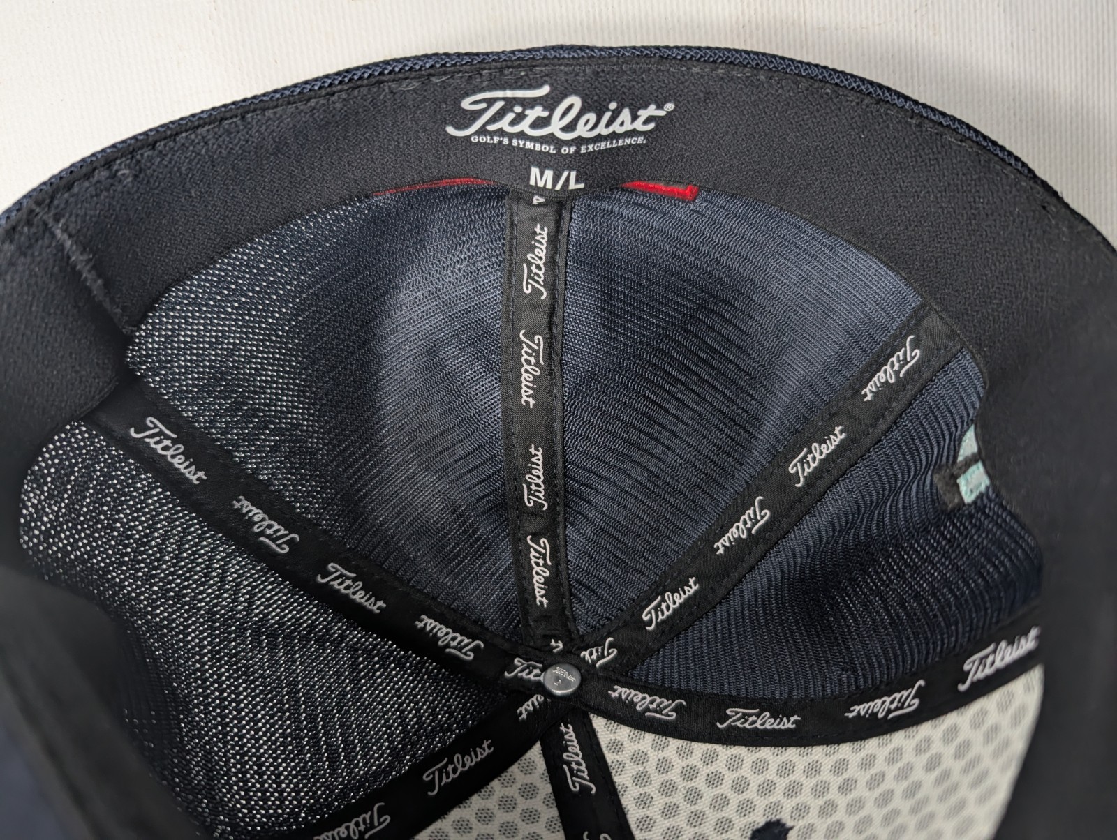 Titleist Pro V1 Footjoy FJ Golf Flex Fitted Hat Cap Size Medium Large