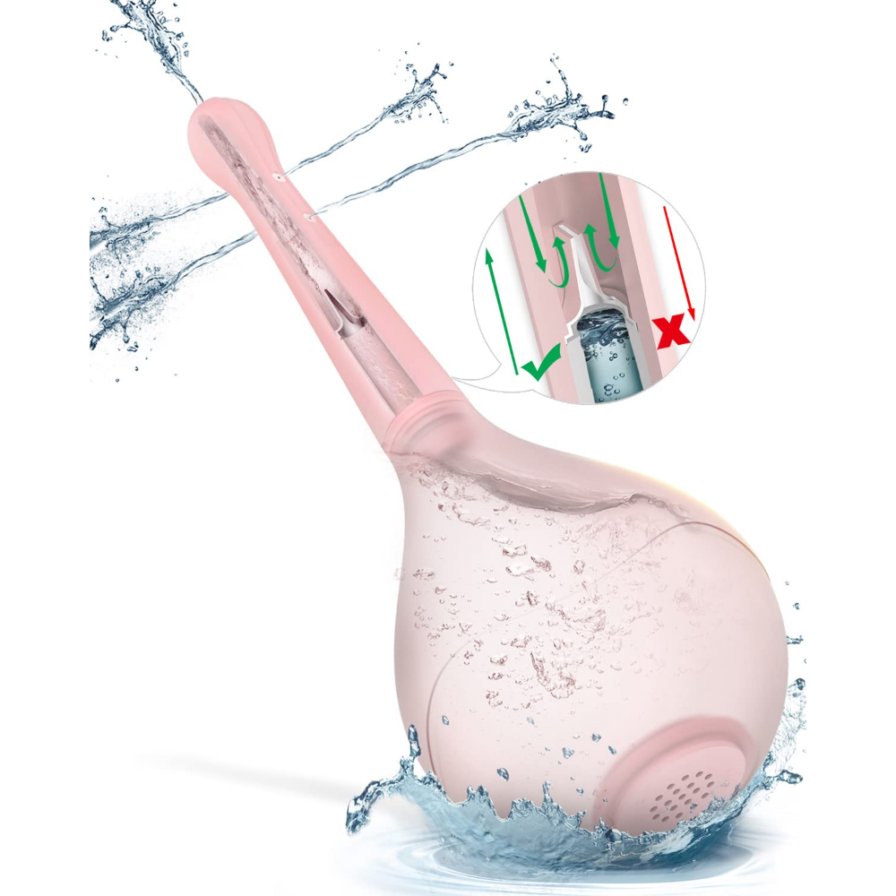 2024 Updated Anal Vaginal Bulb Douche with Back-Flow Prevention Enema Cleaner