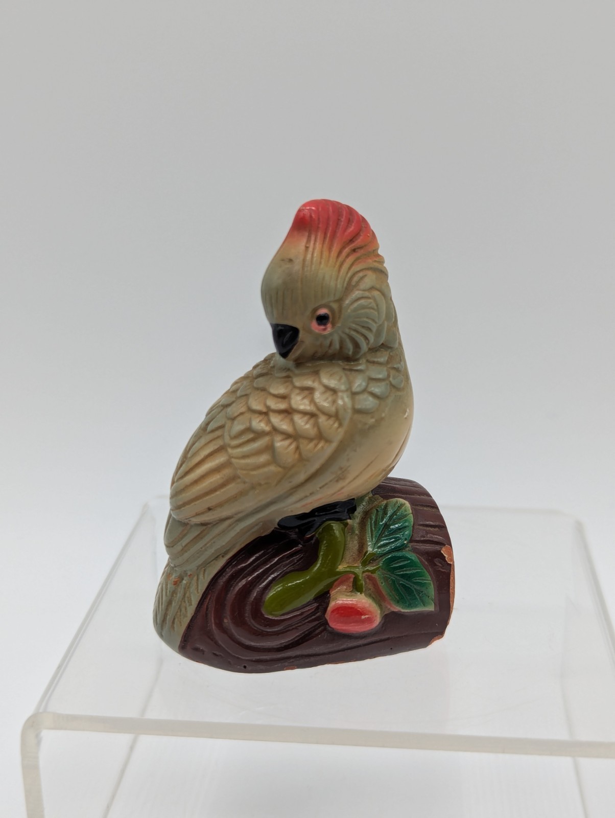 Vintage Parrot Macaw Bird Pencil Sharpener Shanghai China