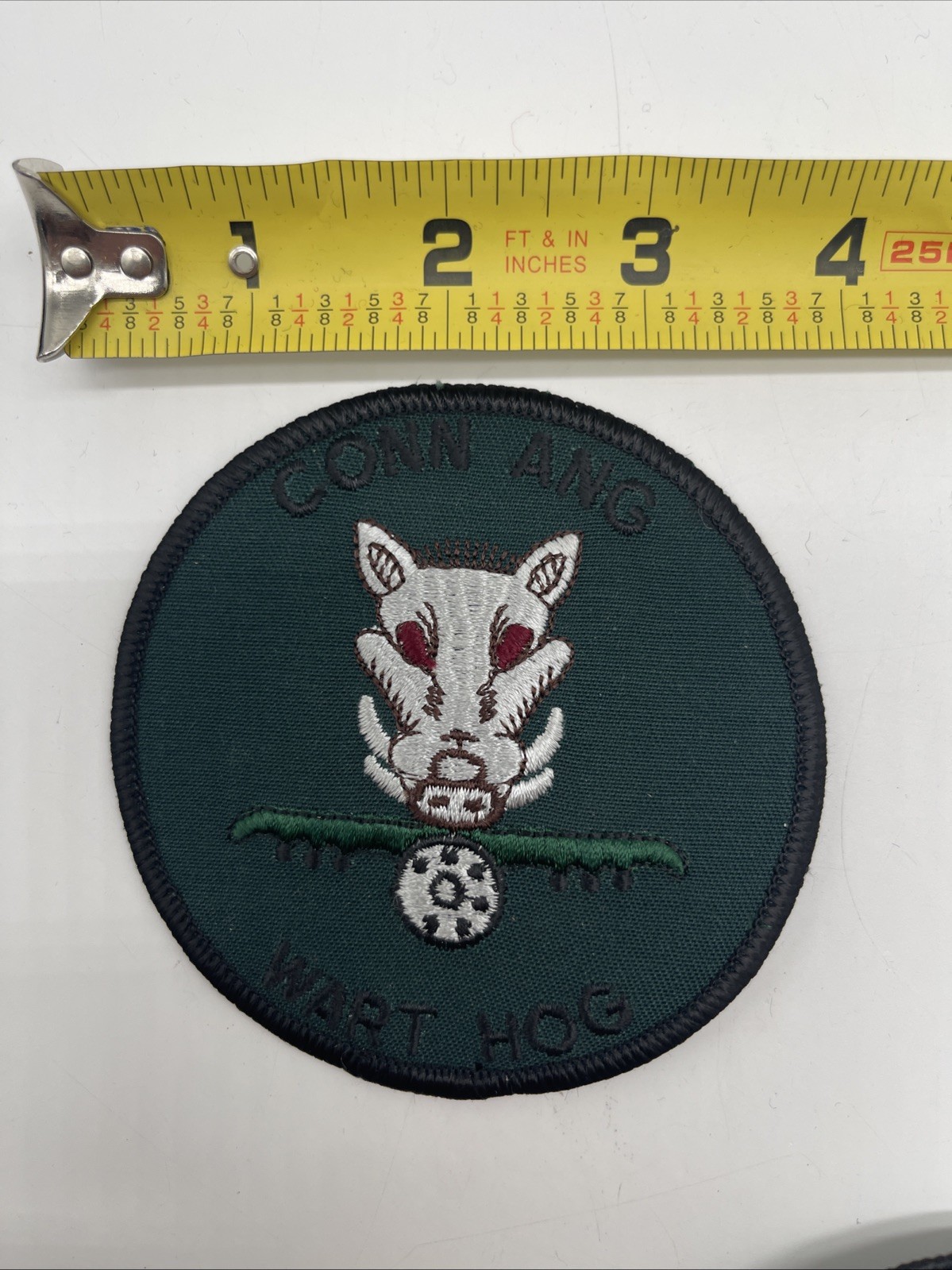 U.S. Military Air Force 118th Fighter Squadron Patch Insignia CONN ANG WART HOG