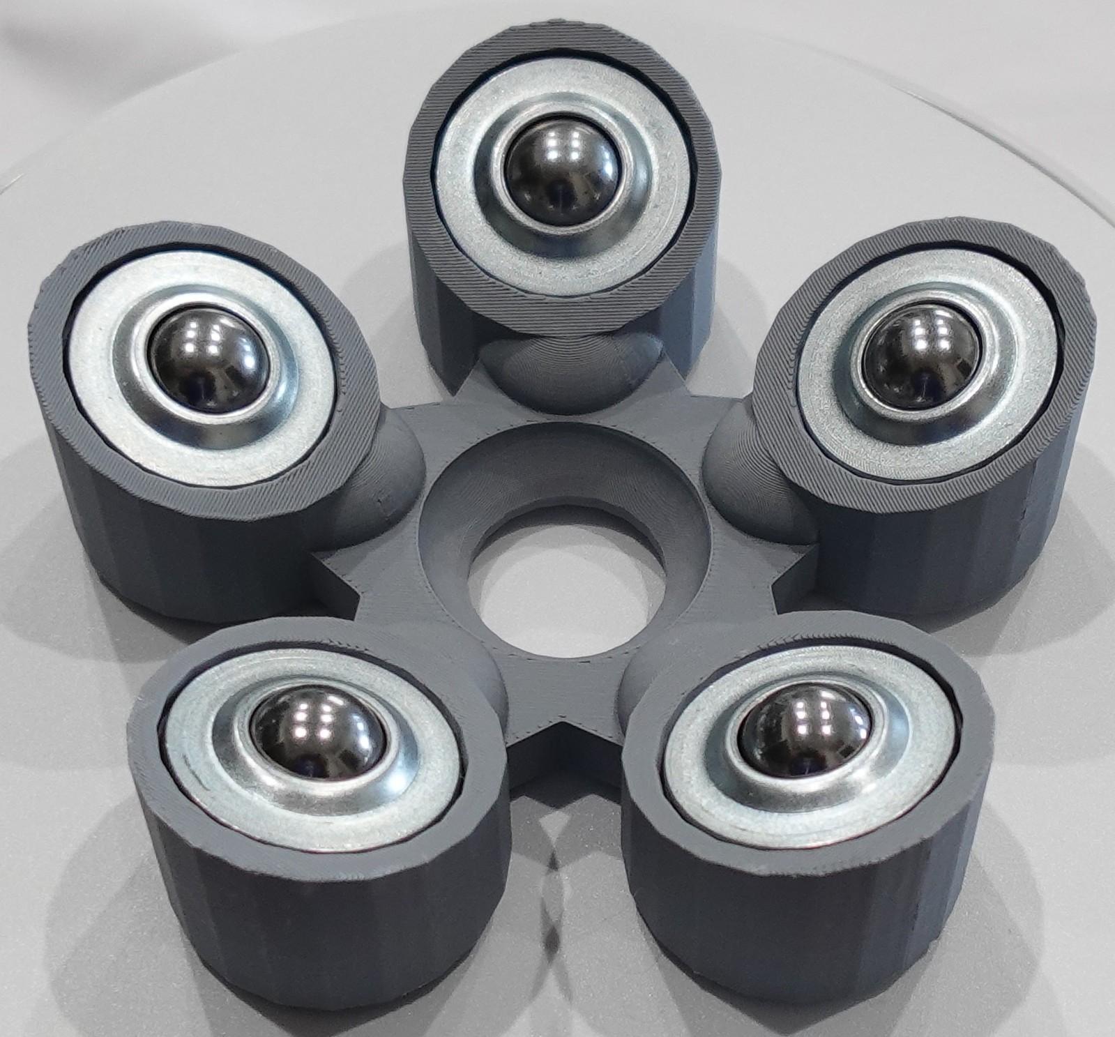 Bowling Ball Spinner Cup - Gray