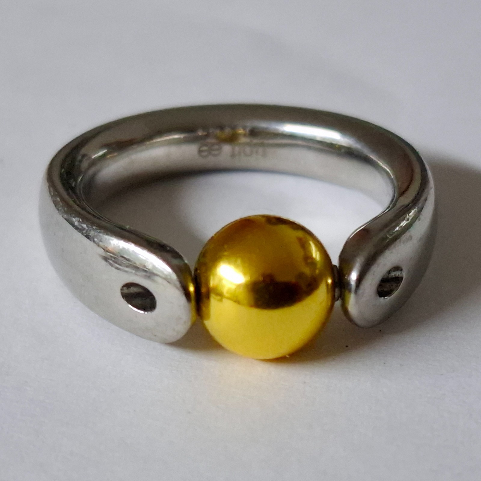 Tipit S - Polished Silver Ball / High Quality 22kt Gold Plated