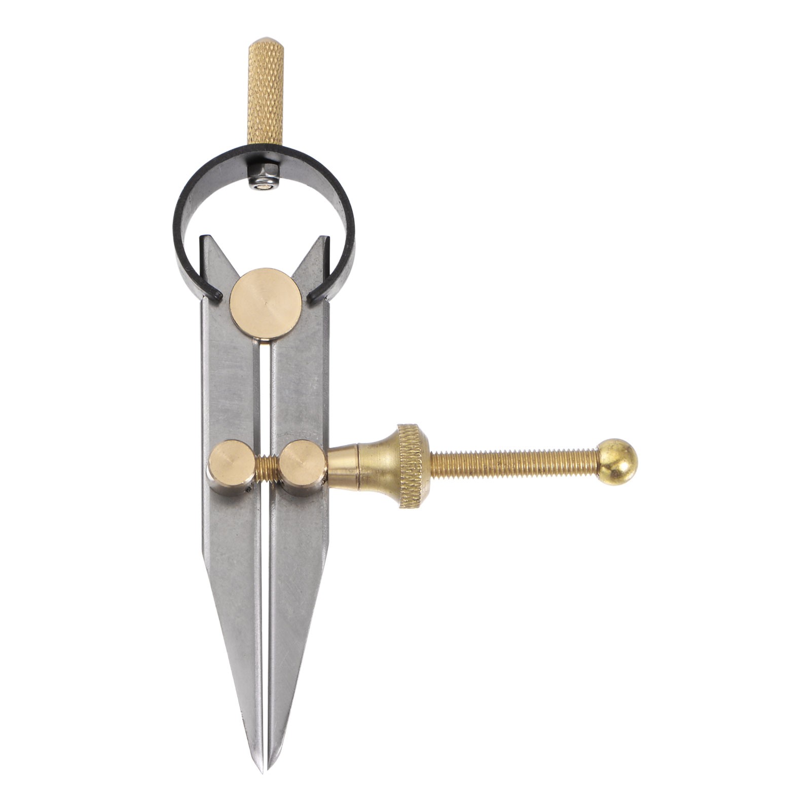Spring Joint Caliper 3" 75mm Spring Divider Caliper with Brass Fulcrum, Flat Leg
