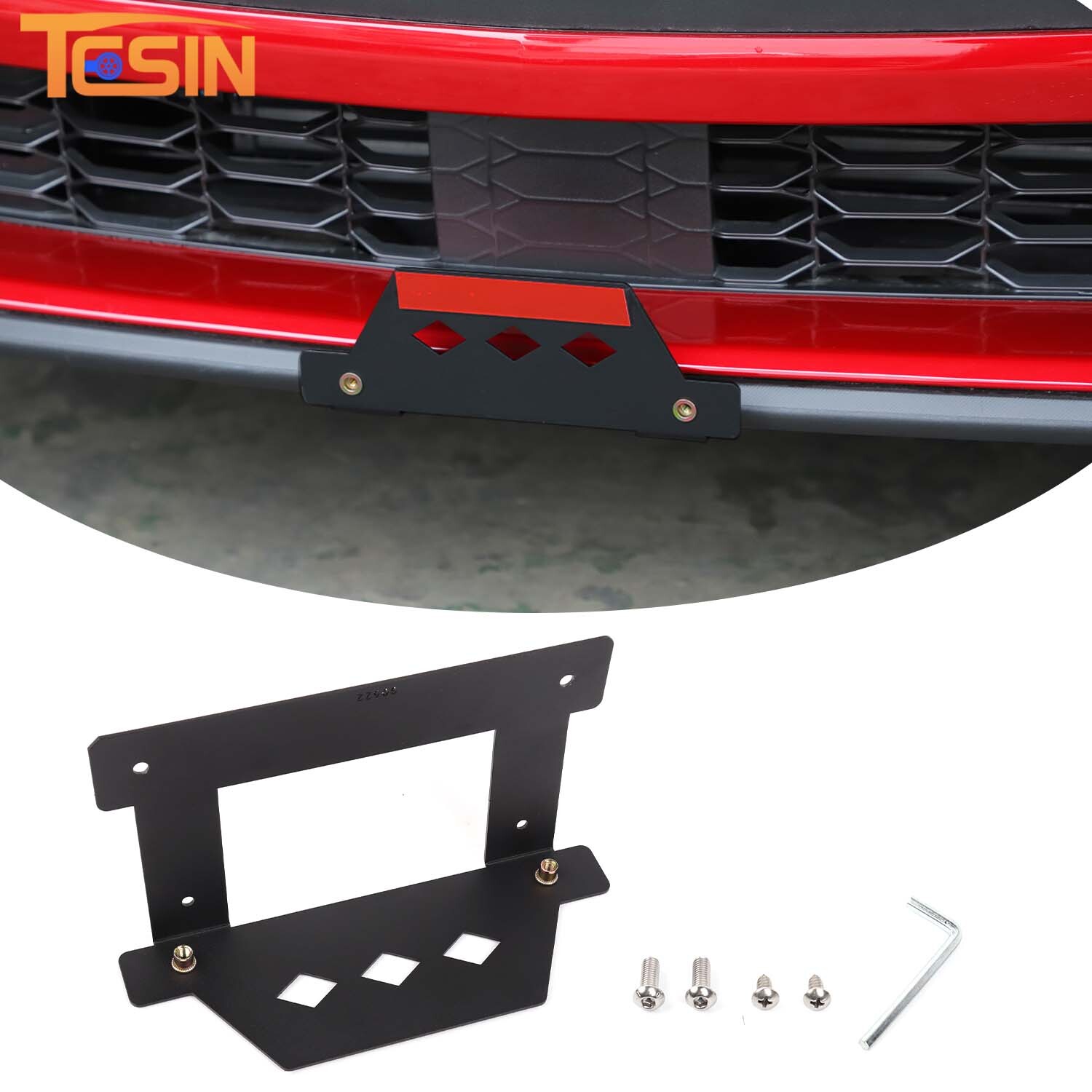 Front License Plate Frame Holde License Mount Bracket For Ford Mustang 2024-2025