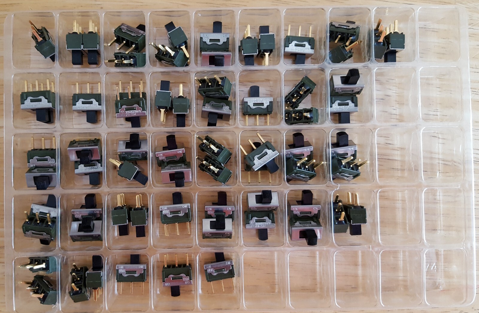10 PCS - MS12ANG03 NKK Slide Switch