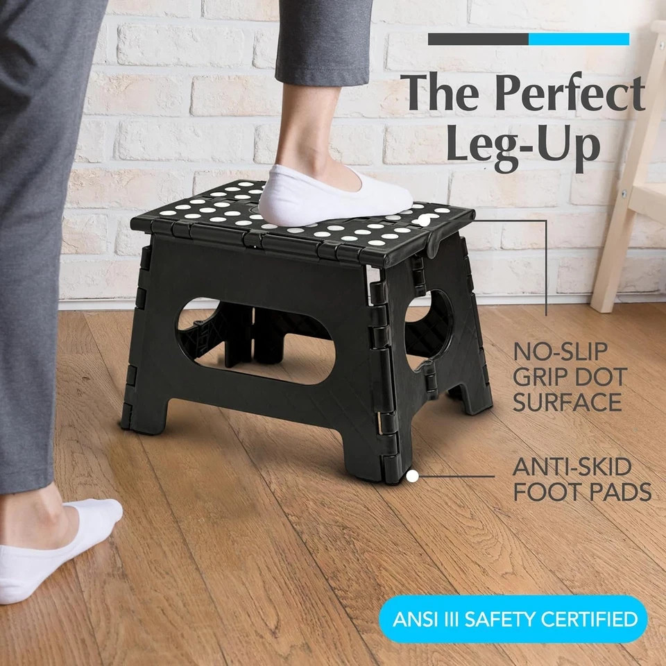 - Folding Step Stool Is Sturdy Enough to Support Adults and Safe Enough for Kids