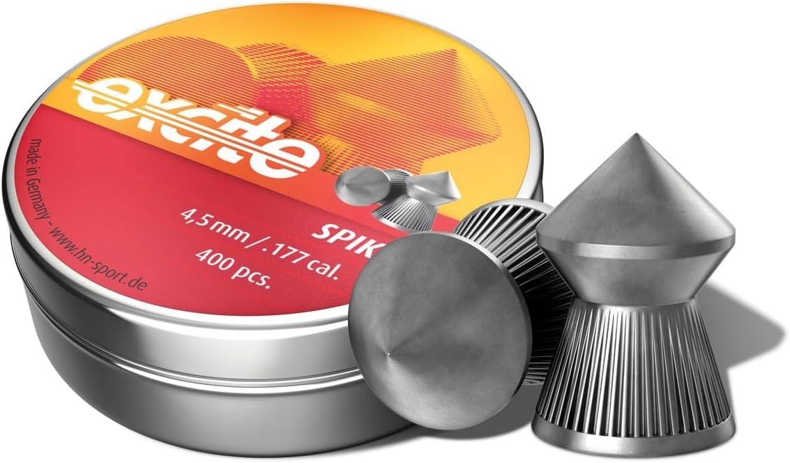 H&N EXCITE SPIKE .177 CAL PELLETS 400 8.64 grains POINTED