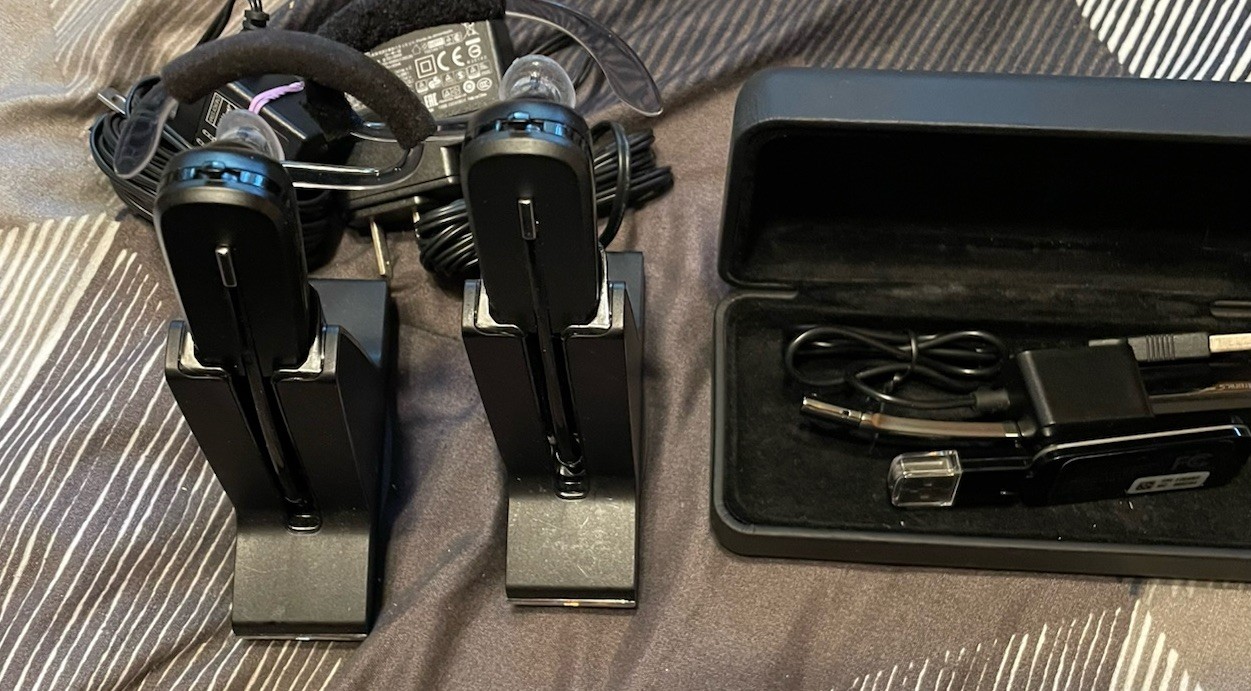 Lot Of 2 Plantronics Savi 440  Wireless Headset - Black