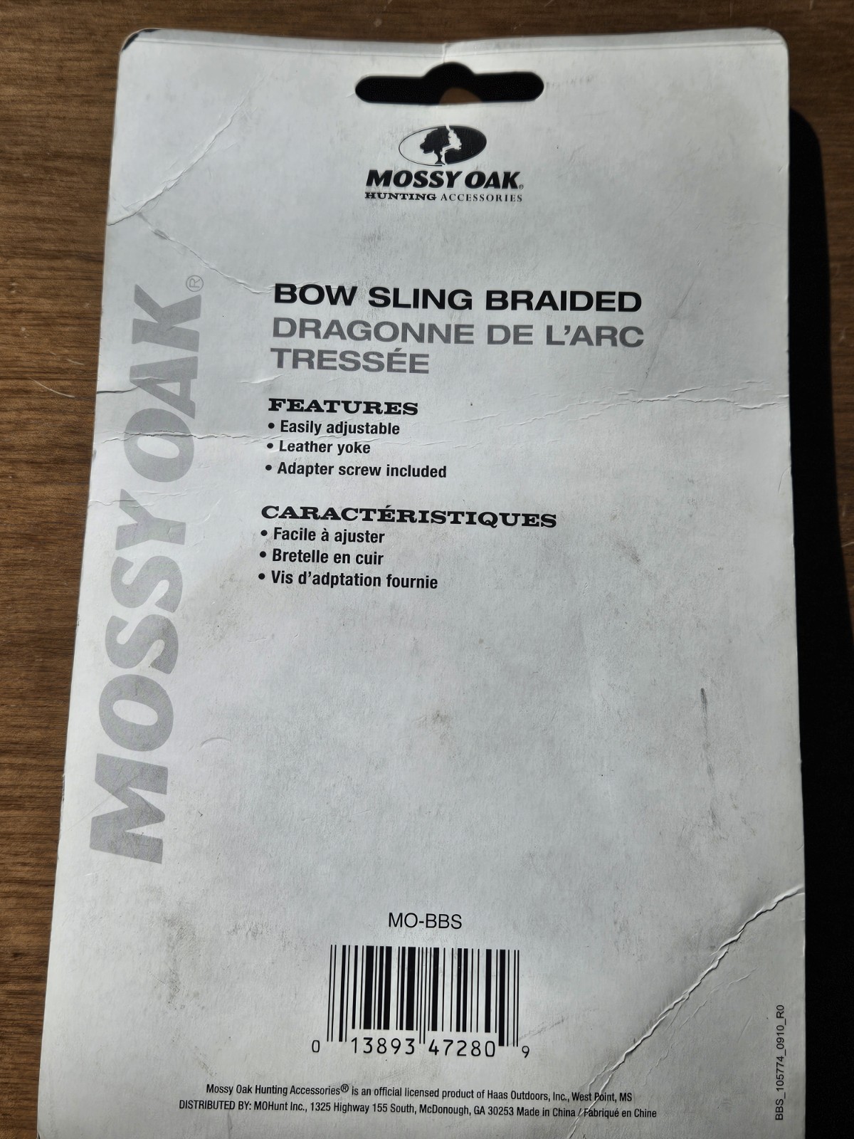 Mossy Oak MO-BBS Bow Sling Braided Leather Yoke