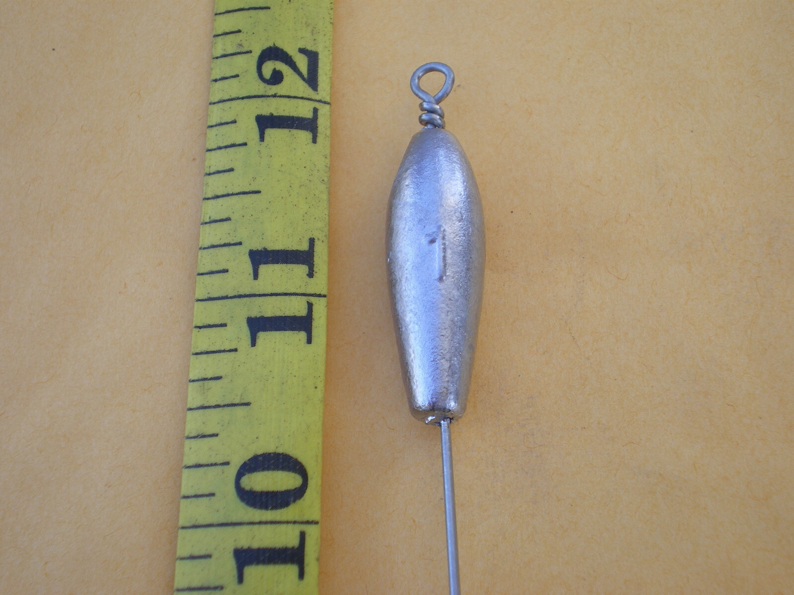 5 PCS. NO SNAG BOTTOM BOUNCER/TROLLING SINKER 1 OZ. STAINLESS S. WIRE .045 X 12"