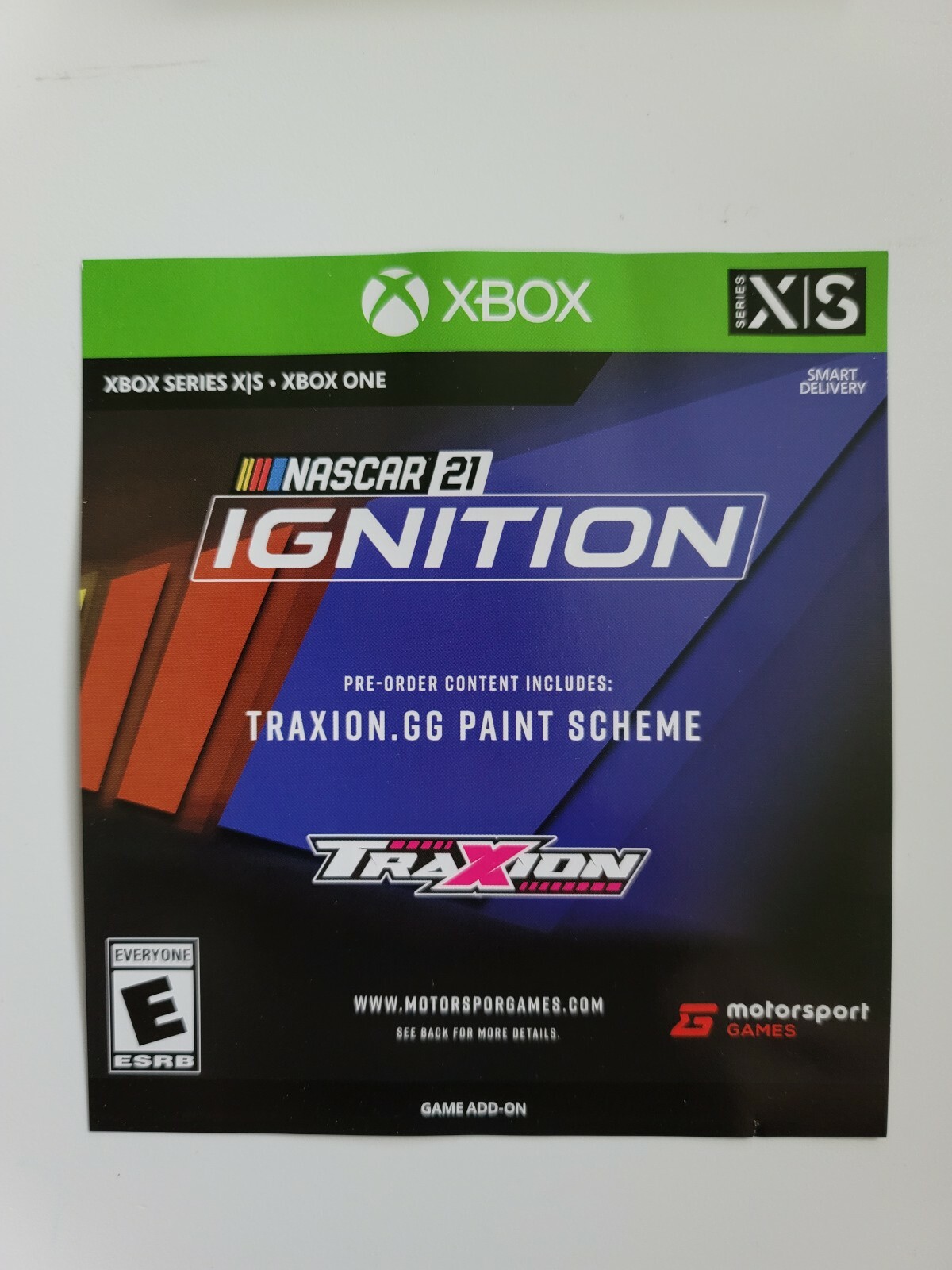 NASCAR 21 IGNITION Preorder Bonus XBOX ONE SERIES X SERIES S