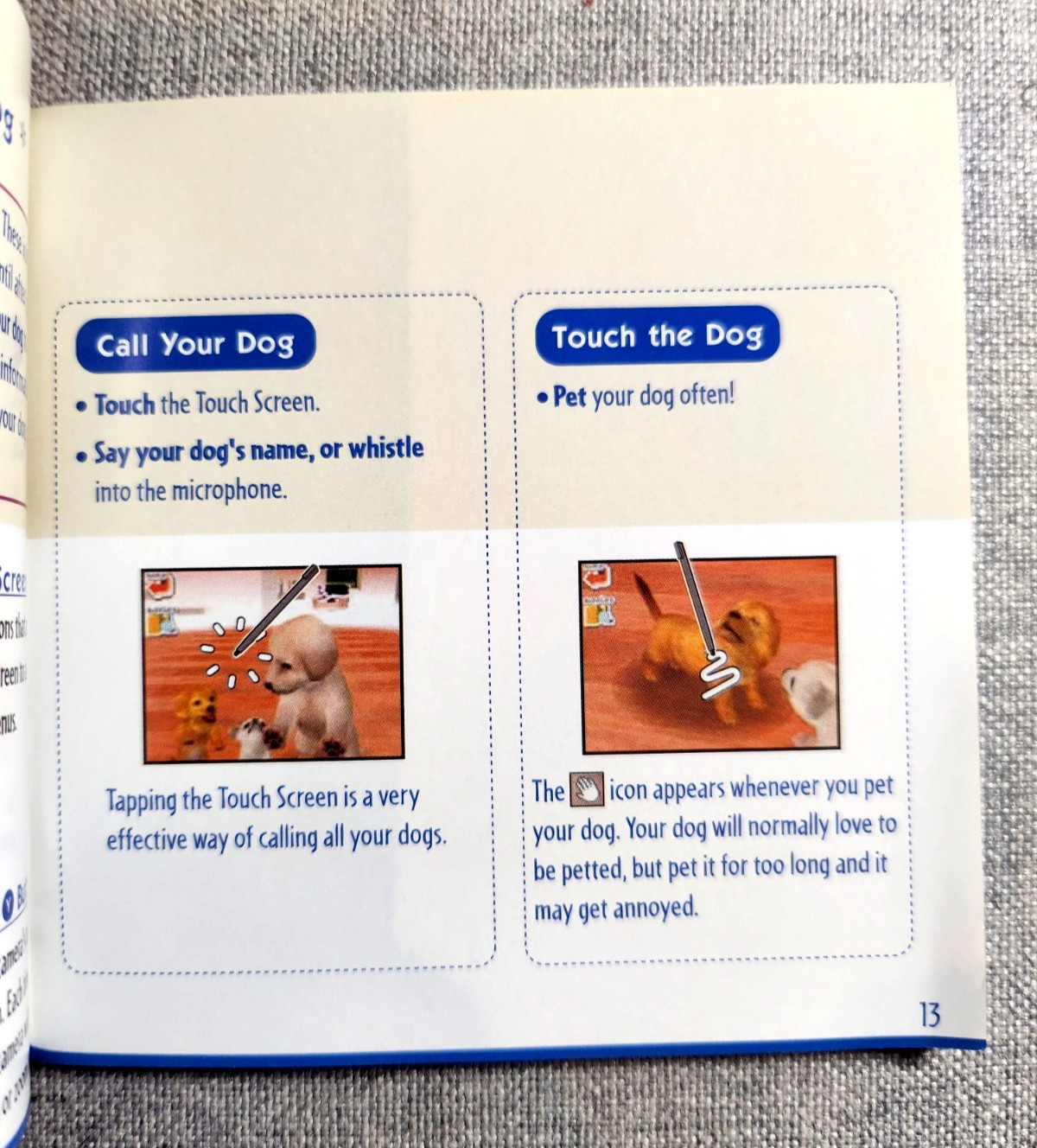Nintendogs Instruction Manual Only - Nintendo DS