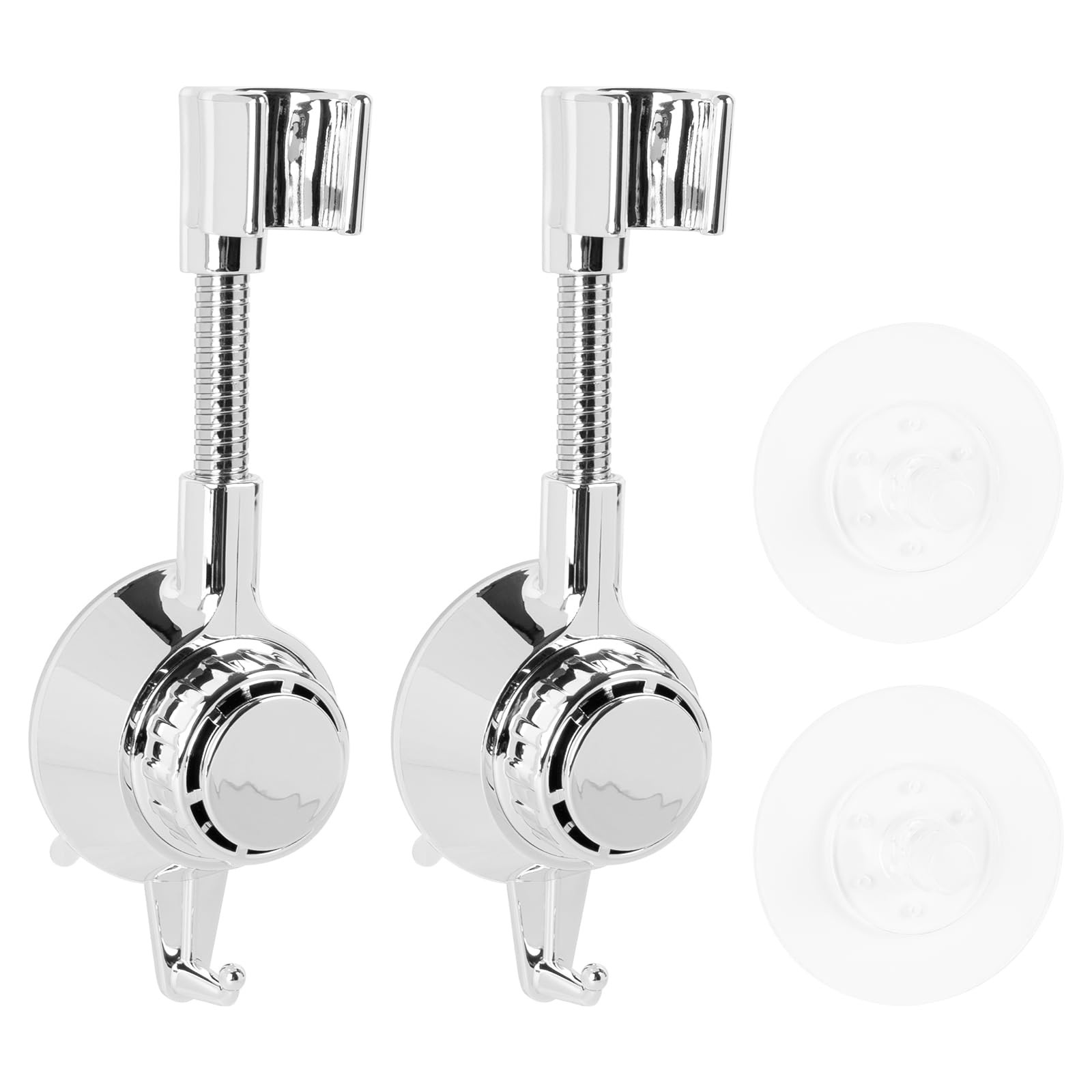 2Pack Shower Head Holder Wall Mount, 360 Degree Adjustable Shower Hose Holder...