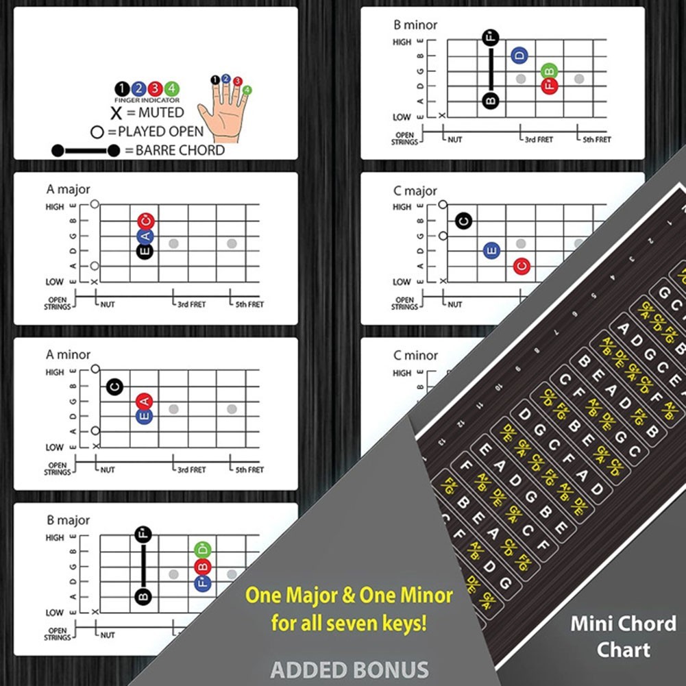 Entertainment Sticker Decals Scales String Beginner Easy To Install Fret