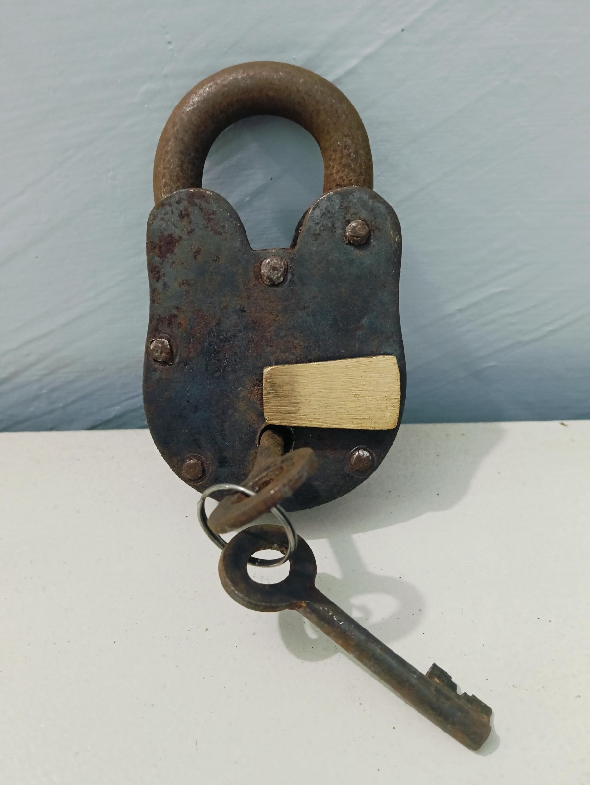 Handmade Padlock With Keys Antique Vintage Style Padlock 4 inches Lock