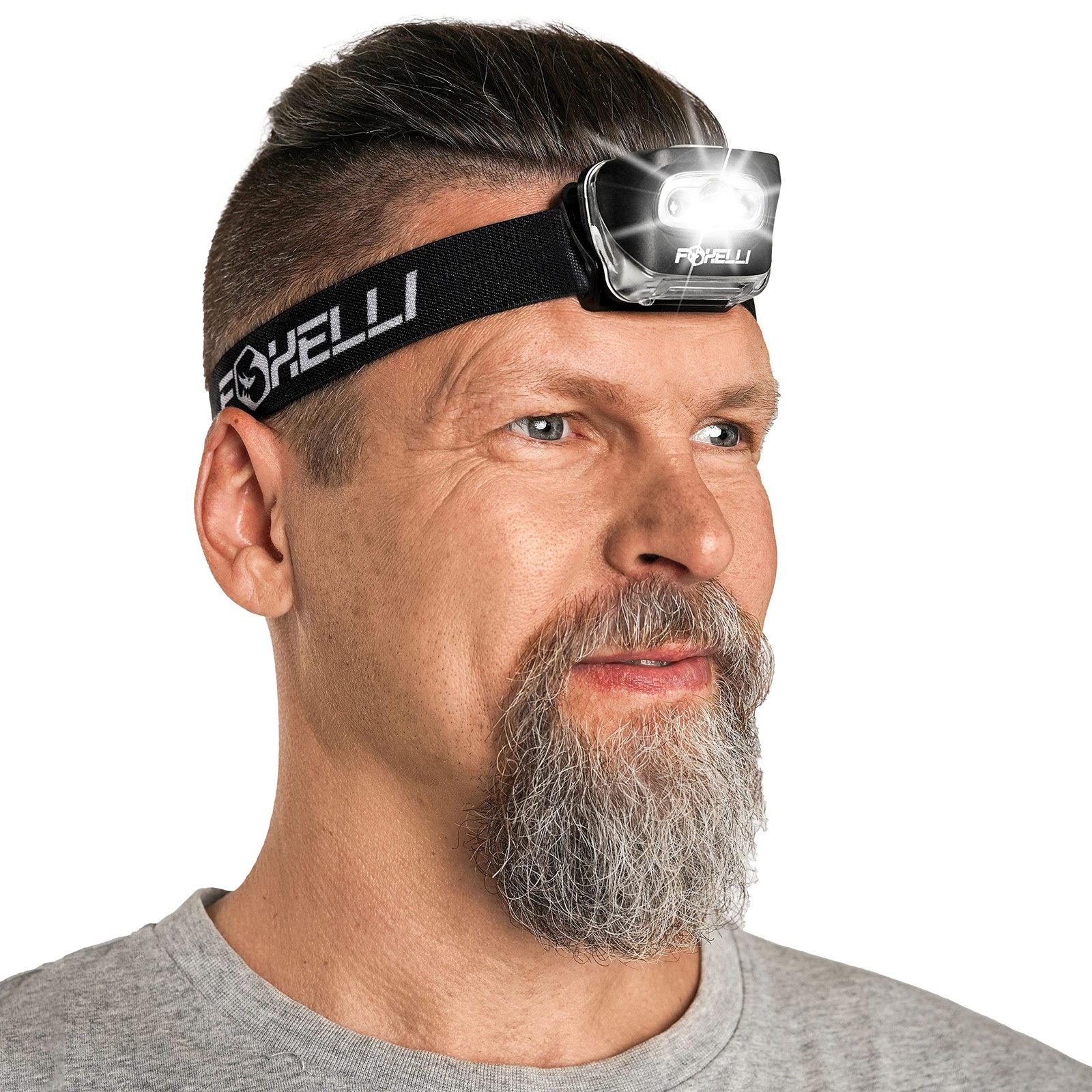 LED Headlamp Flashlight for Adults & Kids, Running, 5.6*7.5*23, Black