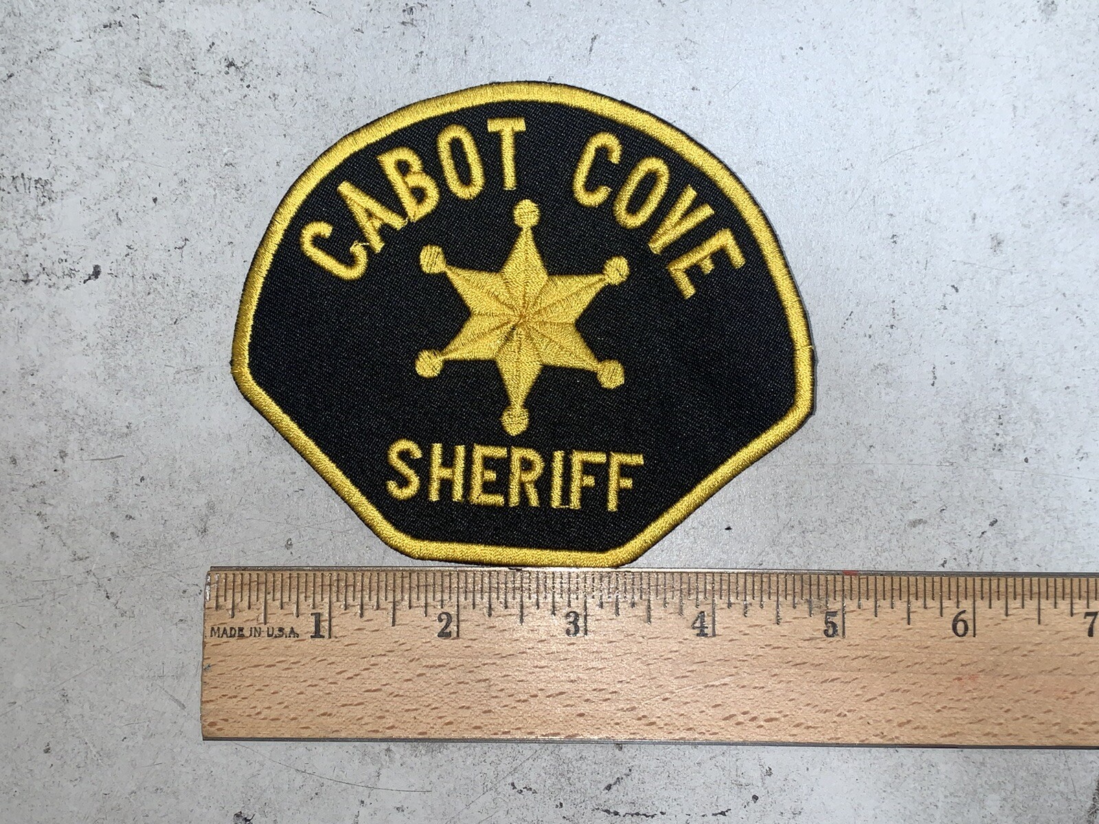 CUSTOM MADE Embroidered Cabot Cove Sheriff PatchIRON ON SEW ON