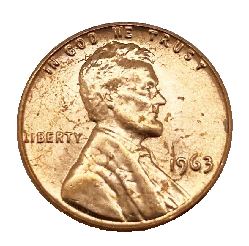 Roll of 1963-P BU UNC Lincoln Memorial Pennies US Copper Coins Uncirculated Cent