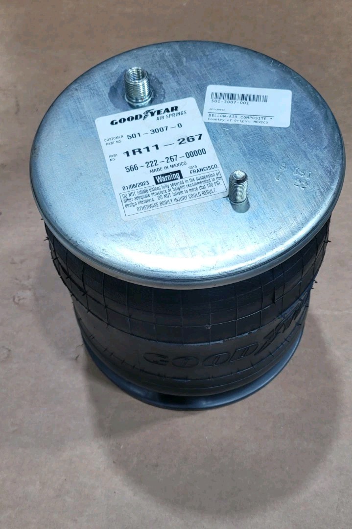 (Lot of 6) Goodyear Rolling Lobe Air Spring Bag Bellows 1R11-267 MCI 501-3007